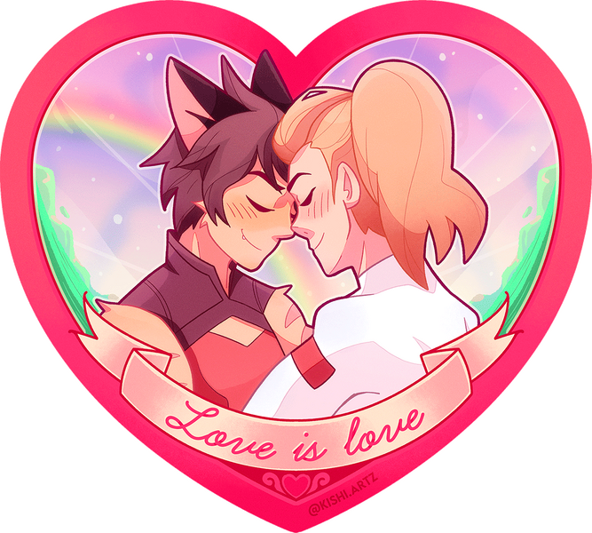 Stickers Love is Love | Catradora
