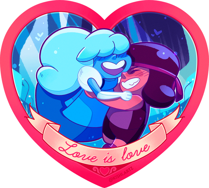 Stickers Love is Love | RubySapphire